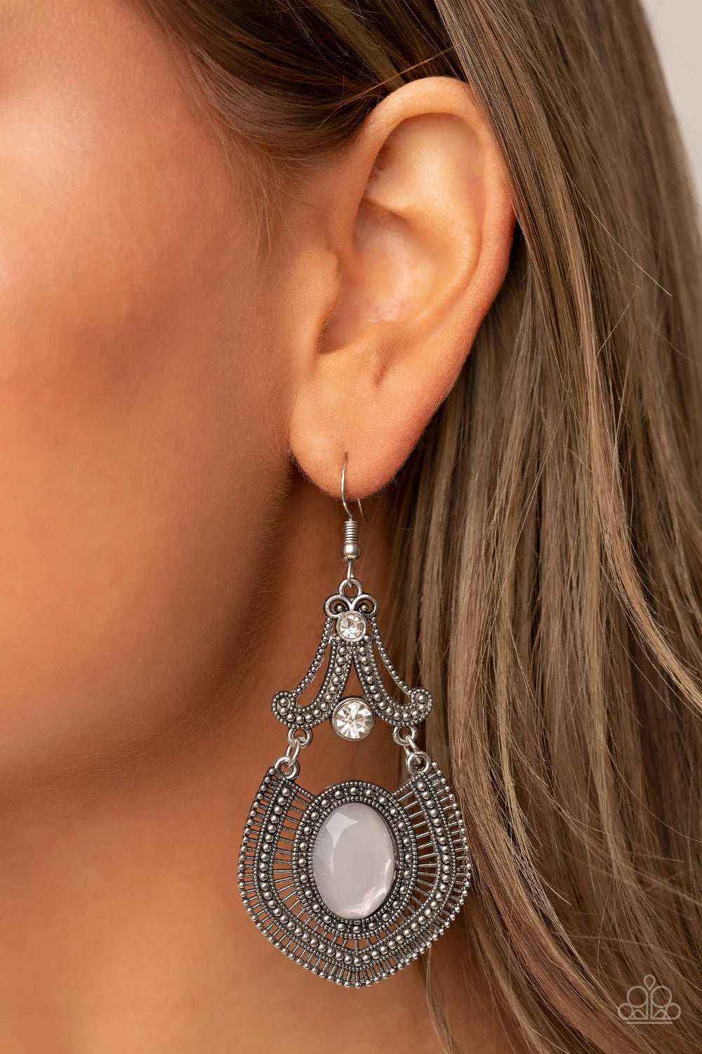 Panama Palace - Silver Earring
