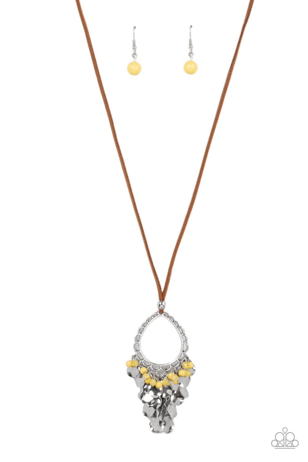 Paradise Pageantry Yellow Necklace