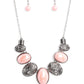 Patterned Paisley - Pink Necklace