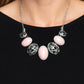 Patterned Paisley - Pink Necklace