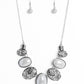Patterned Paisley Silver Necklace