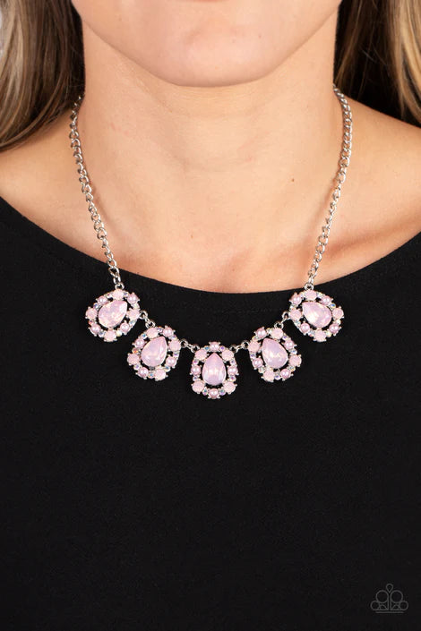 Pearly Pond Pink Necklace