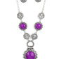 Poppy Persuasion - Purple Necklace