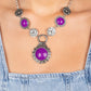Poppy Persuasion - Purple Necklace