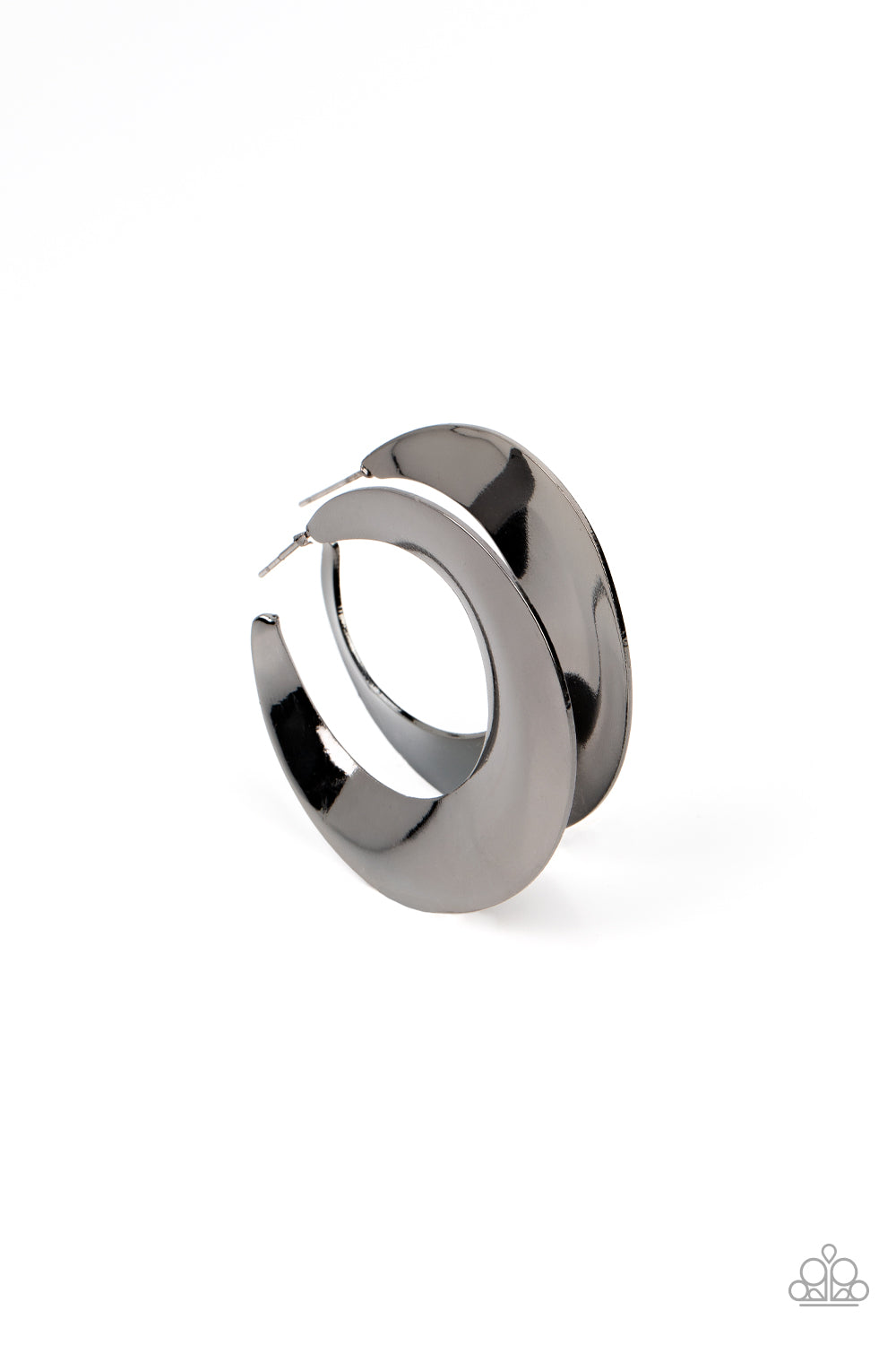 Power Curves - Black Earrings