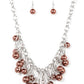 Powerhouse Pose - Brown Necklace