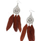 Pretty in PLUMES - Brown Earring