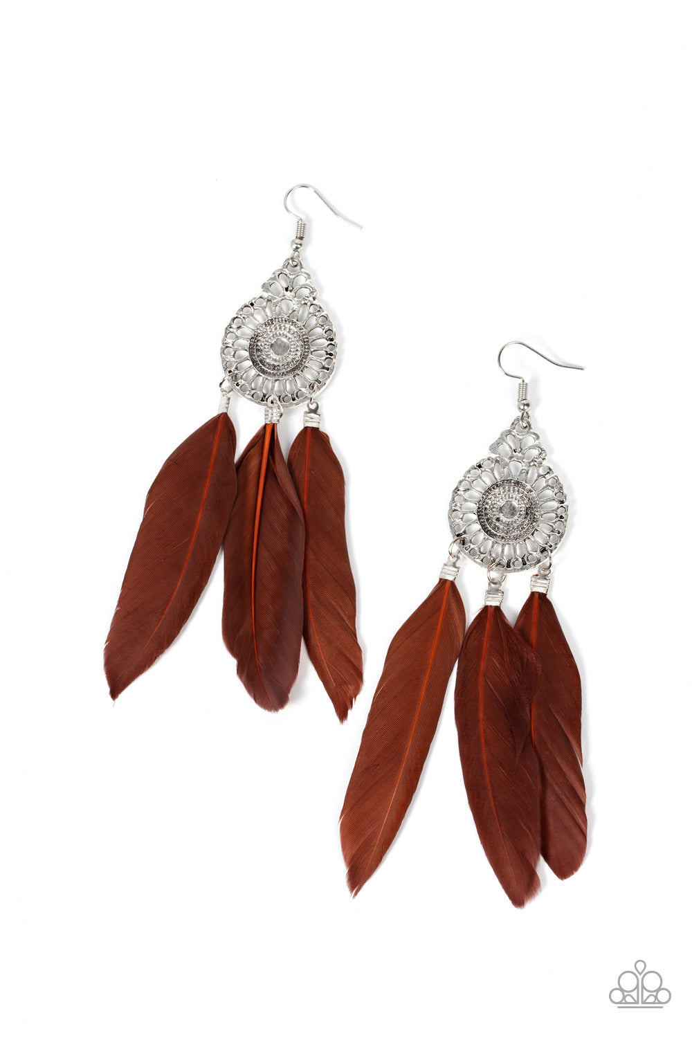 Pretty in PLUMES - Brown Earring