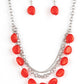 Pumped Up Posh - Red Necklace