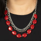 Pumped Up Posh - Red Necklace