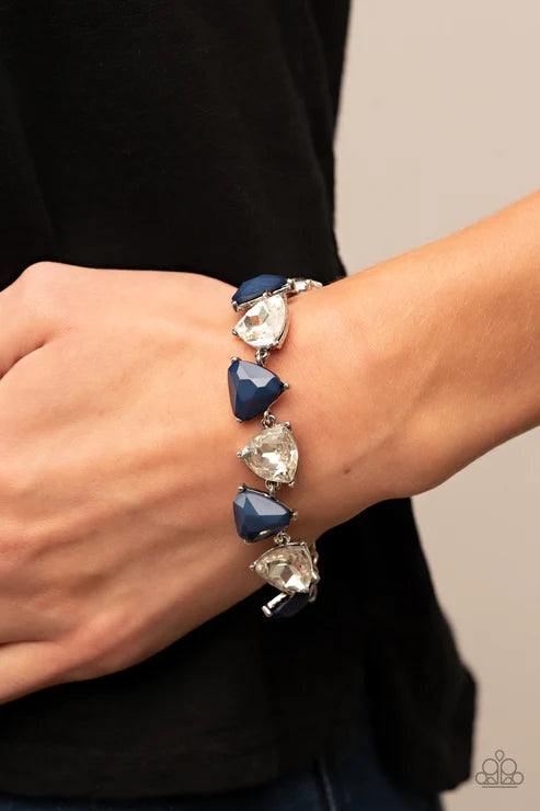 Pumped up Prisms - Blue Bracelet