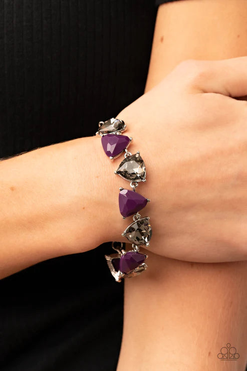 Pumped up Prisms - Purple Bracelet