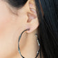 Radiantly Warped - Black Earring
