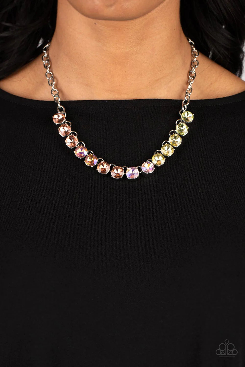 Rainbow Resplendence - Orange Necklace