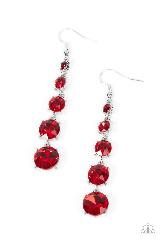 Red Carpet Charmer - Red Earring