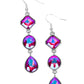 Reflective Rhinestones Pink Earring