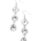 Reflective Rhinestones White Earring