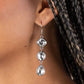 Reflective Rhinestones White Earring