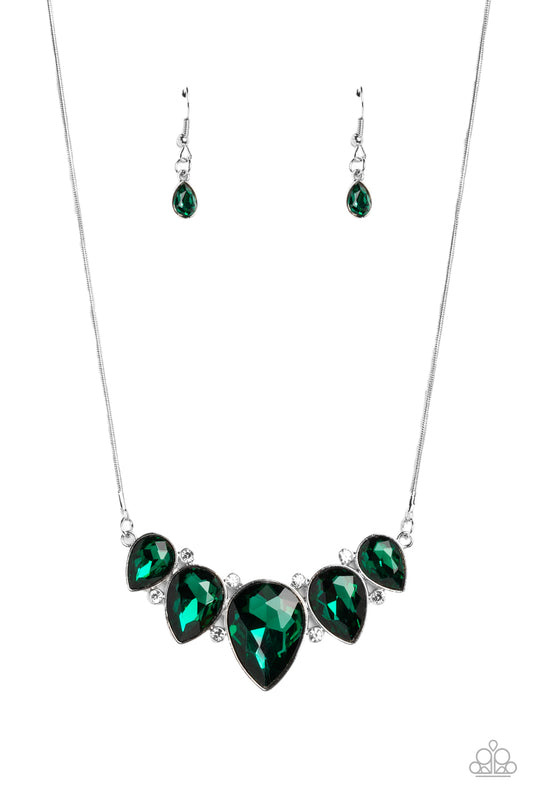 Regally Refined Green Necklace