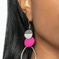 Retro Reception Pink Earring