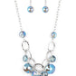 Rhinestone River - Blue Necklace