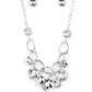 Rhinestone River - Silver Necklace