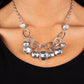Rhinestone River - Silver Necklace