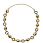 Rhinestone Rollout - Brass Necklace