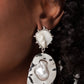 Rippling Rhapsody - White Earring