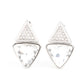 Risky Razzle - White Earring