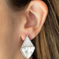 Risky Razzle - White Earring