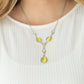Ritzy Refinement Yellow Necklace