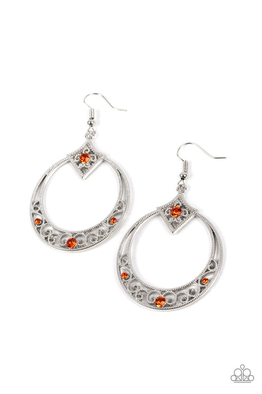 Royal Resort - Orange Earring