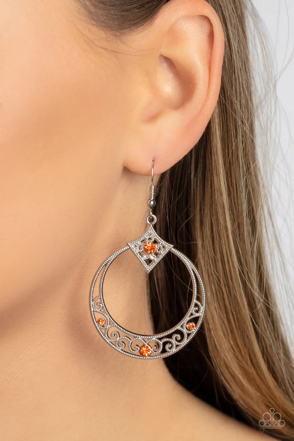 Royal Resort - Orange Earring