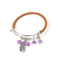 Running a-FOWL - Purple Bracelet