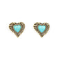 Rustic Romance - Brass Earring