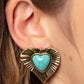 Rustic Romance - Brass Earring