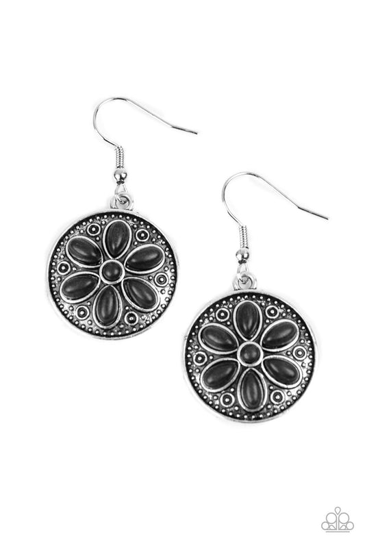 Saguaro Spring - Black Earring