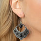 Saguaro Sunset - Black Earring