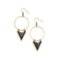 Sahara Shark - Brass Earring