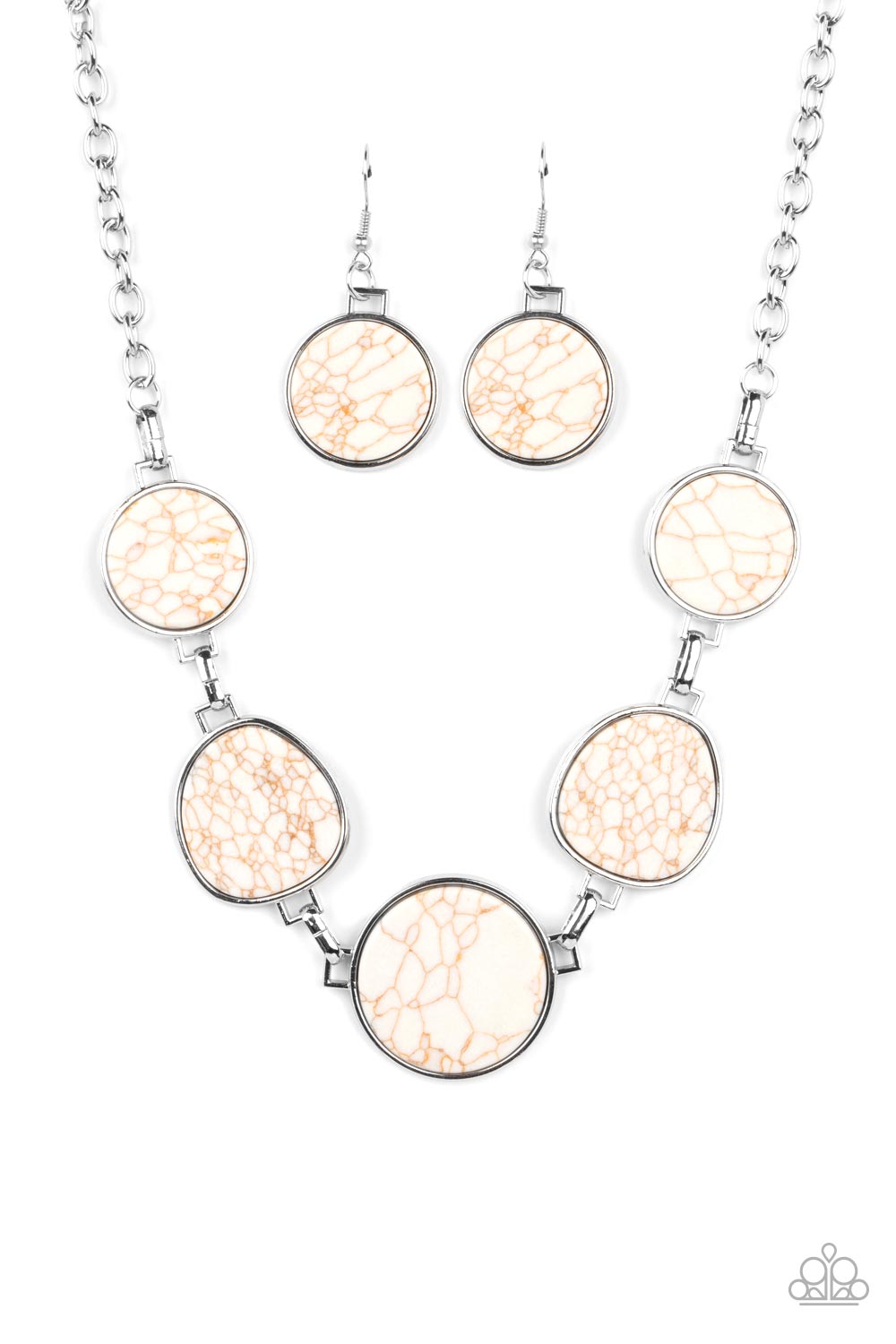 Santa Fe Flats White Necklace
