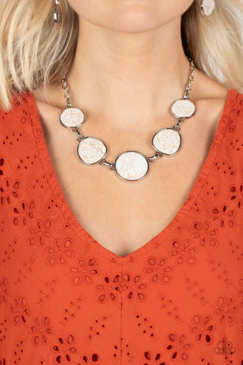 Santa Fe Flats White Necklace
