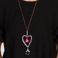 Santa Fe Sweetheart - Pink Necklace