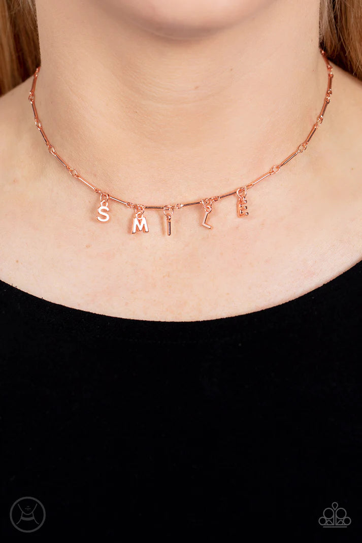 Say My Name Copper Necklace