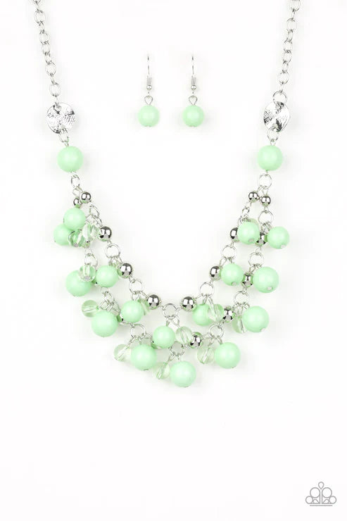 Seaside Soiree - Green Necklace