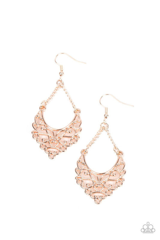 Sentimental Setting - Rose Gold Earring