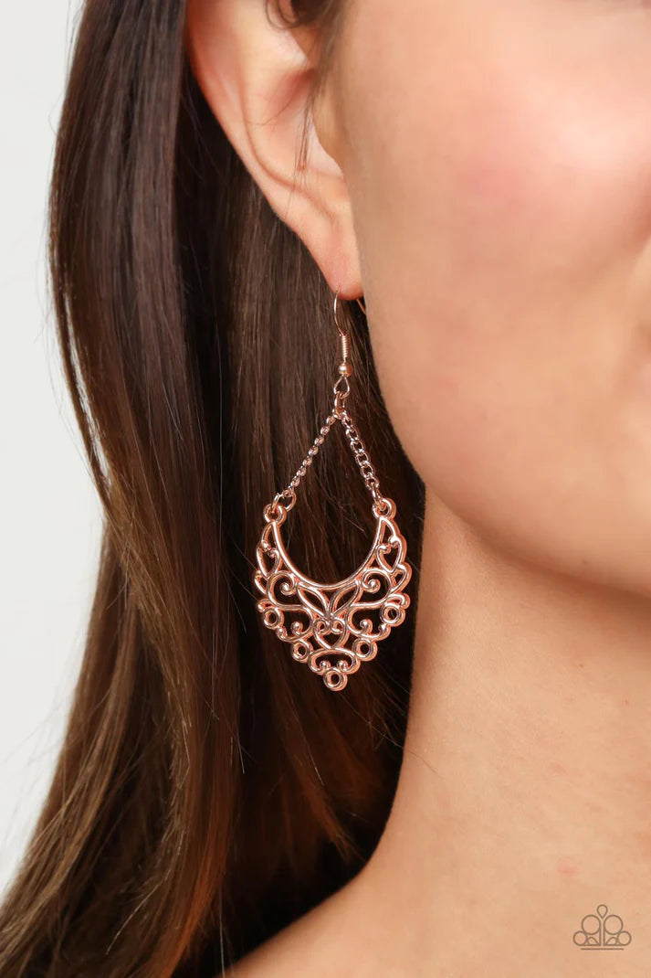 Sentimental Setting - Rose Gold Earring