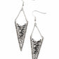 Sharp-Dressed Drama - Silver Earring