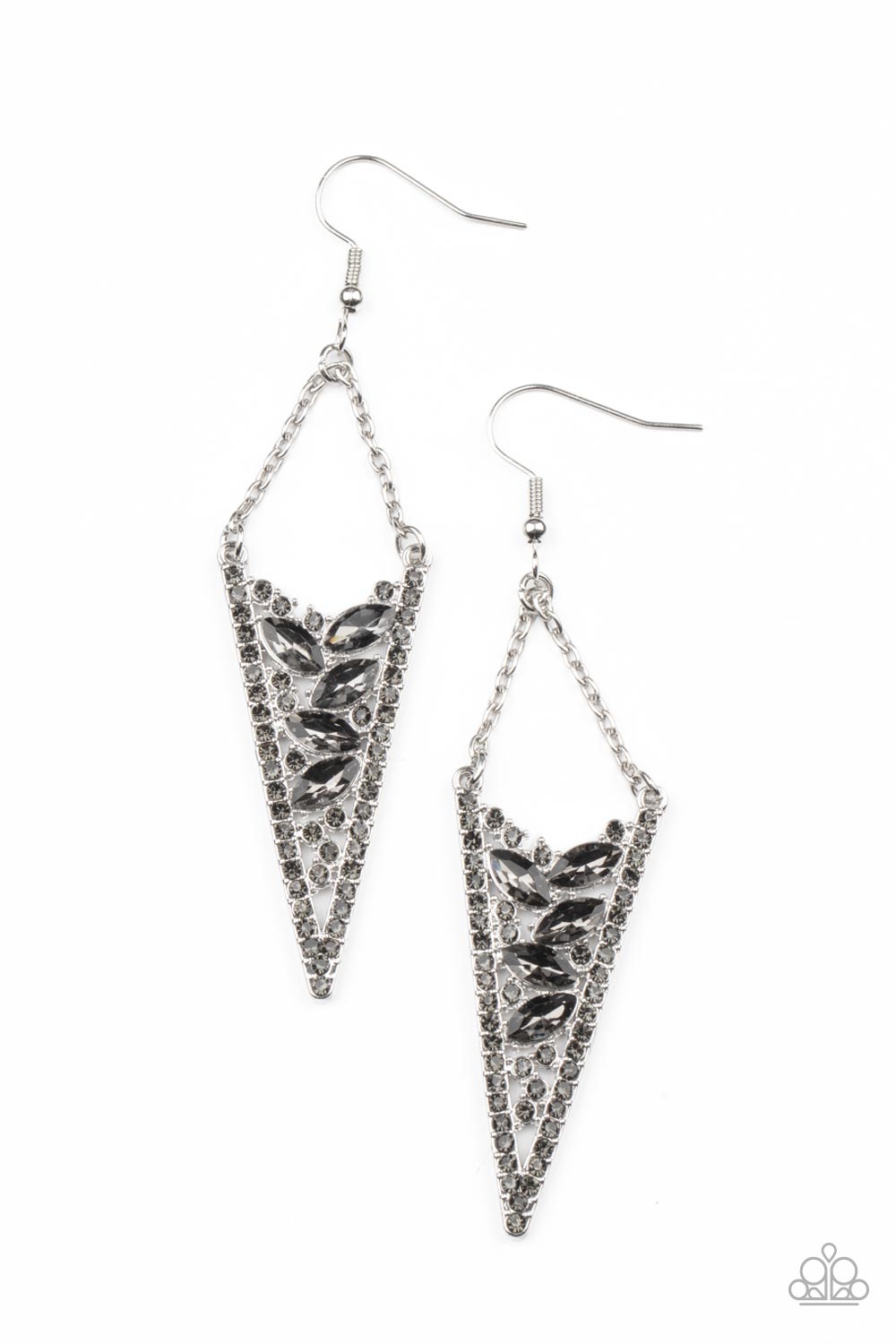 Sharp-Dressed Drama - Silver Earring