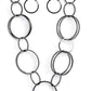 Shimmering Symphony - Black Necklace